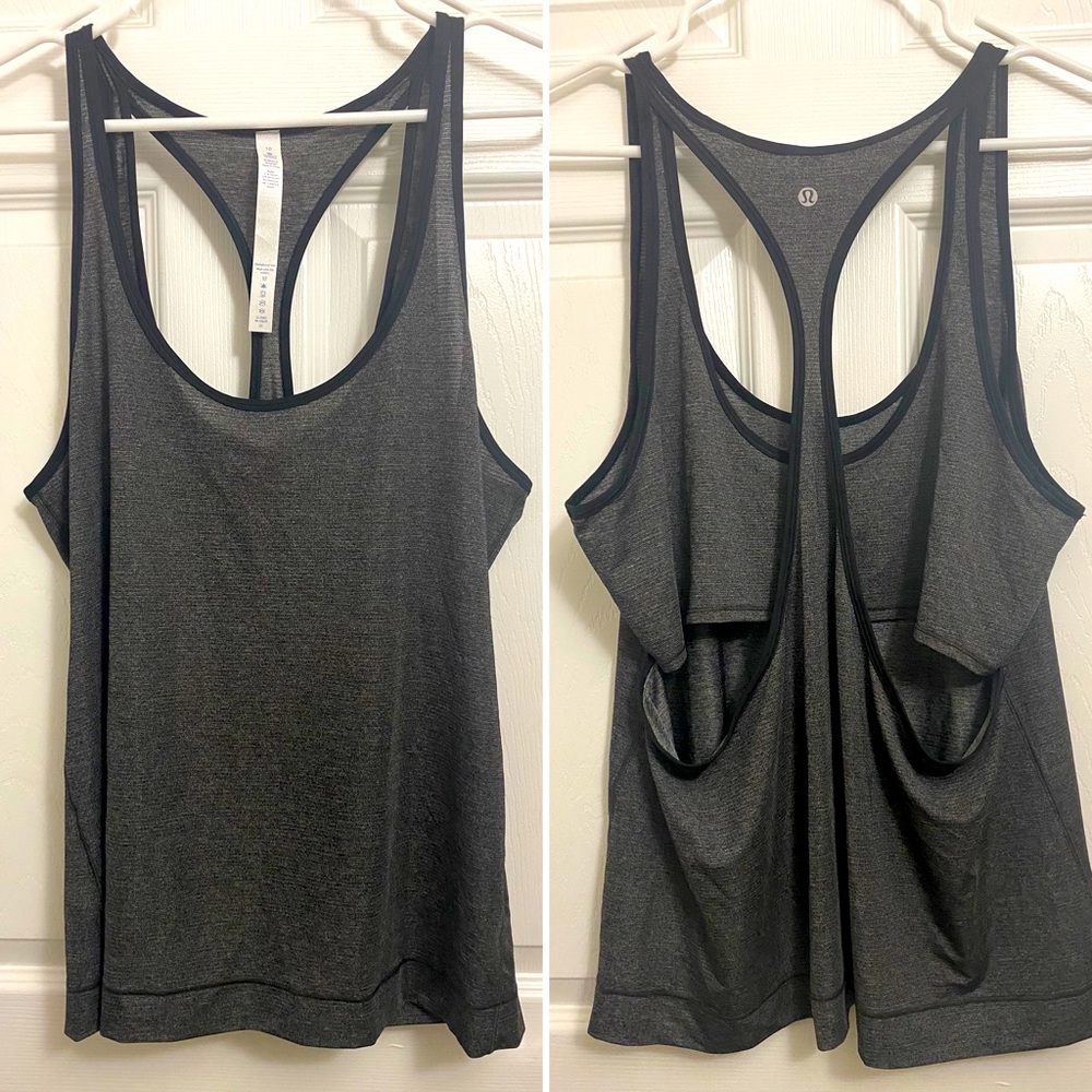 NWOT Lululemon Heather Grey Tank, Size 10